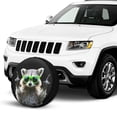 thumbnail image 2 of KAKALAD Funny Raccoon Green Sunglasses 01 Spare Tire Cover Universal Vehicle Accessories Buckle Car Tools 16”in, 2 of 6