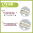 thumbnail image 3 of Kdxio Pink Butterfly Daisy Name Plate Compatible Stanley Cups Name Tag Acrylic Nameplate Tumbler Lid Topper for Cup Accessories, 3 of 9