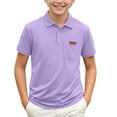 thumbnail image 6 of CYRBOKO School Uniform Polos for Boys, Collared Back to School Casual Short Sleeve Kids Polo Shirts Summer Tops Purple Size 2-3 T, 6 of 6