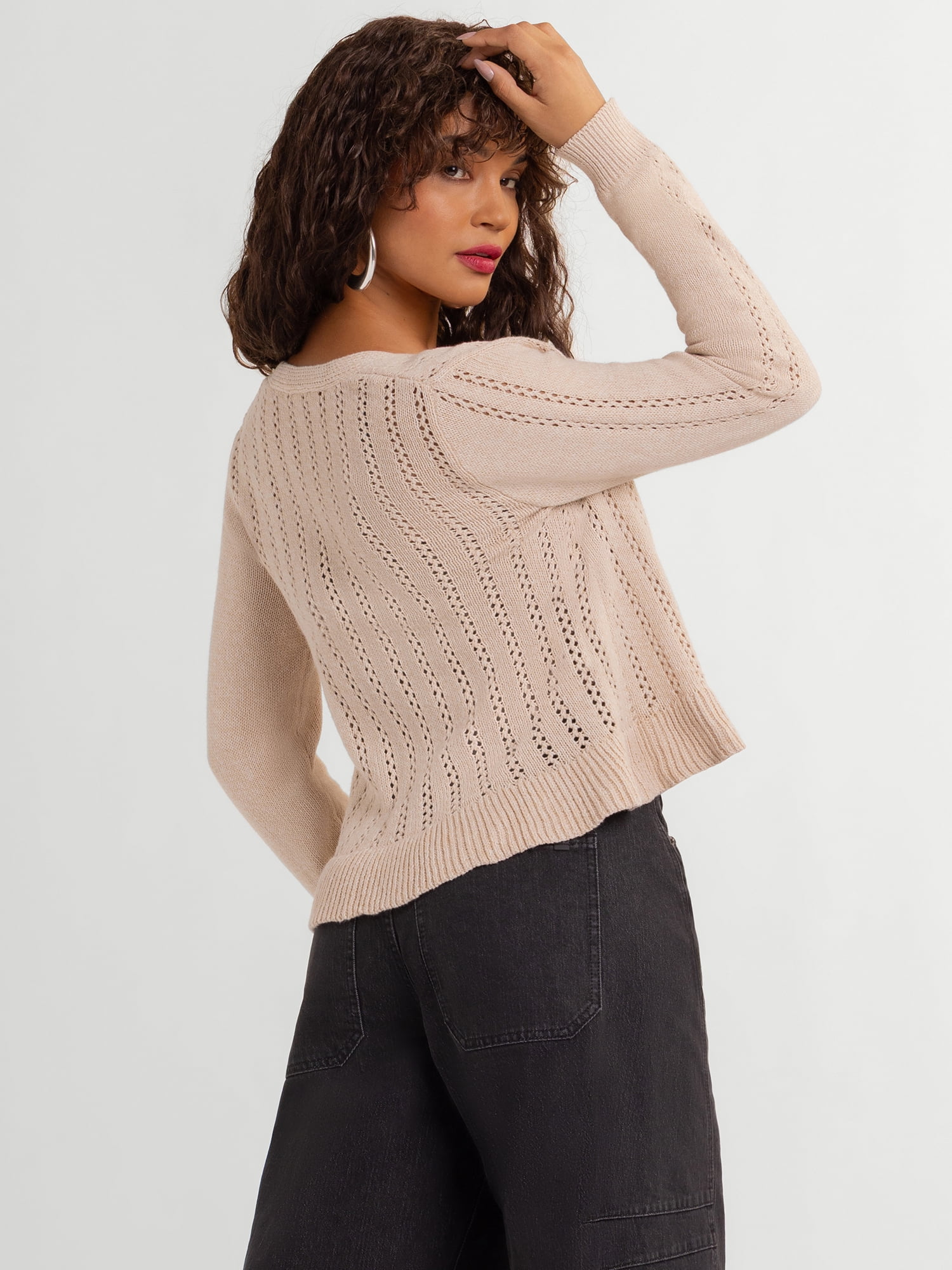 Jessica Simpson Women's Tana Tie Front Cardigan, Sizes XS-XL