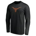 thumbnail image 2 of Men's Black Texas Longhorns Midnight Mascot Long Sleeve T-Shirt, 2 of 3