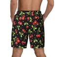 thumbnail image 4 of Balery Sweet Red Cherry Mens Swim Trunks Swim Shorts for Men Quick Dry Inseam Beach Shorts with Compression Liner Pocket-Small, 4 of 9