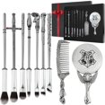 thumbnail image 1 of Potter Brochas de Maquillaje Harry Gifts Peine Espejo con Caja de Regalo para Sombra de Ojos Cejas Delineador de Ojos Labios Corrector Contorno Resaltador Mezcla Varita Mago Juego de Brochas de Maquil, 1 of 5
