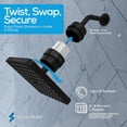 thumbnail image 4 of SparkPod 8 Inch Square Filtered Shower Head, 23-Stage Water Filter, Black Matte, 4 of 9