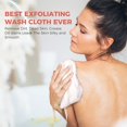 thumbnail image 3 of Toallita exfoliante ZOMCHI para rostro y cuerpo (blanca, paquete de 3), 3 of 7