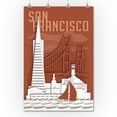 thumbnail image 2 of San Francisco, California, Shadowbox (36x54 Giclee Gallery Art Print, Vivid Textured Wall Decor), 2 of 3