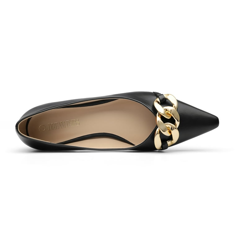 Cute cheap gold flats