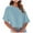 Light Blue, variant on Fartey Womens Oversized Half Sleeve Cropped T Shirts Casual Loose Drop Shoulder T Shirts Summer Short Sleeve Yoga Shirts Fashion Solid Workout Blouses Light Blue S-2XL