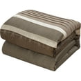 thumbnail image 2 of Nanshing Trinity 7 Piece Geometric Comforter Set, King, Taupe, 2 of 11
