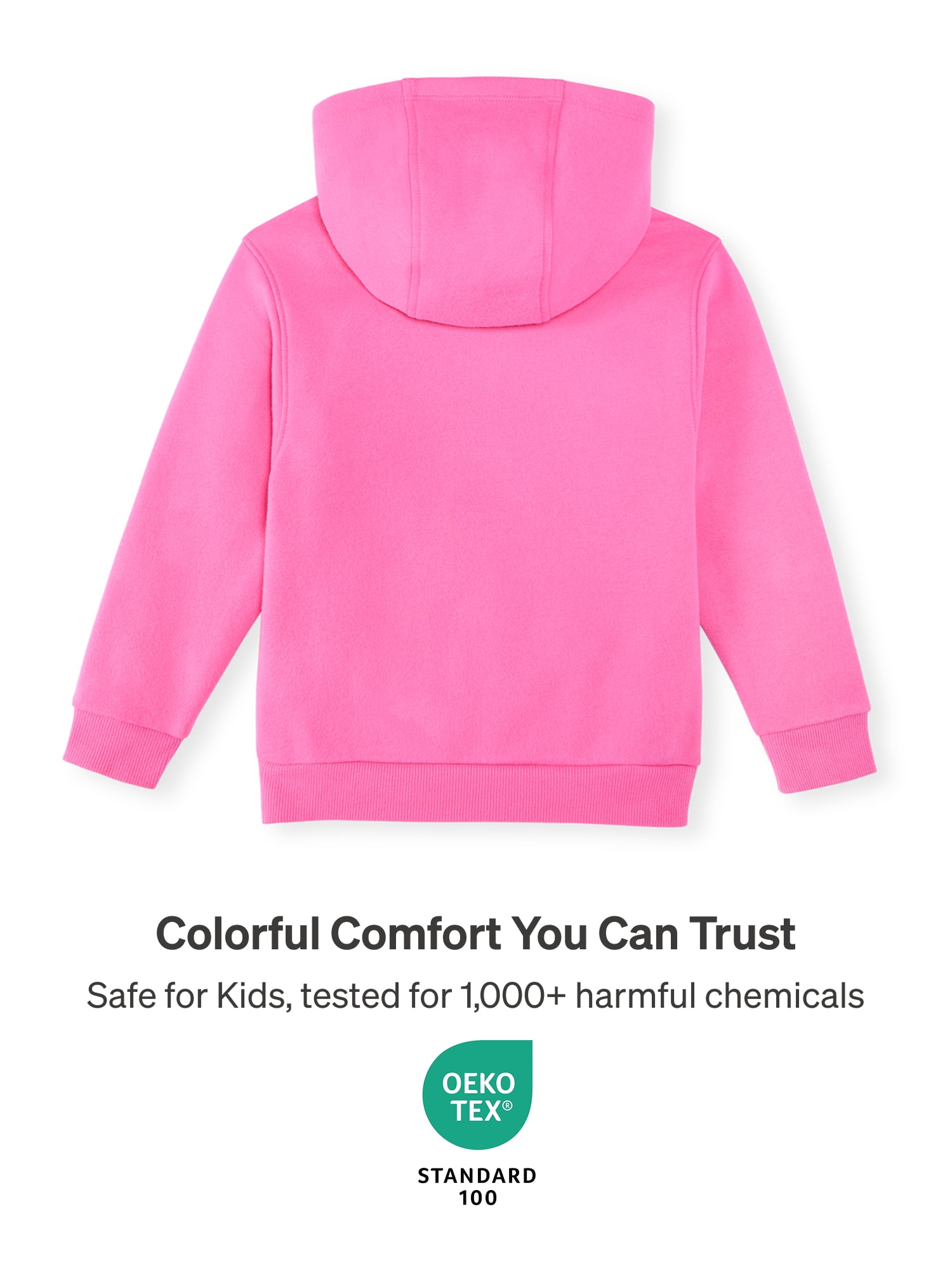 Color Mix by Garanimals Baby & Toddler Fleece Hoodie, Sizes 0–6T