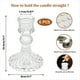 thumbnail image 2 of Juego de 6 Candelabros de Cristal, Candelabros Cónicos de Diamante Transparente para Centros de Mesa, Decoraciones del Hogar, 2 of 5