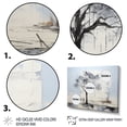 thumbnail image 3 of Designart "Grey Minimalism Tree silence I" Modern Floater Framed Wall Art Print, 3 of 7