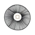 thumbnail image 1 of Pantalla de lámpara tejida, pantalla de luz, decoraciones, pantalla de techo de linterna, cubiertas de lámpara de araña, cortinas para isla de cocina, Negro, 1 of 8