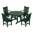 thumbnail image 1 of Charleston Ensemble de Salle à Manger Extérieur 5 Pcs avec Chaises à Accoudoirs, 1 of 10