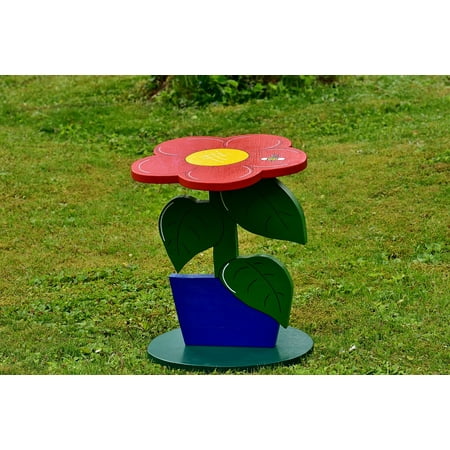 - Framed Art for Your Wall Hand Labor Flower Side Table Wood Hand Painted 10x13 Frame