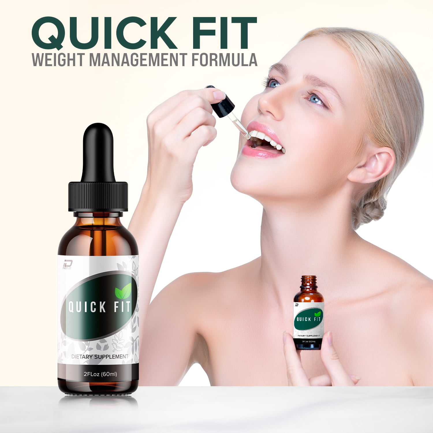 (2 Pack) Quick Fit Metabolism Drops Liquid Supplement - QuickFit Drops, Quick Fit Original Metabolic Support Supplement, Fit Quick Drops Reviews (2 Month Supply)