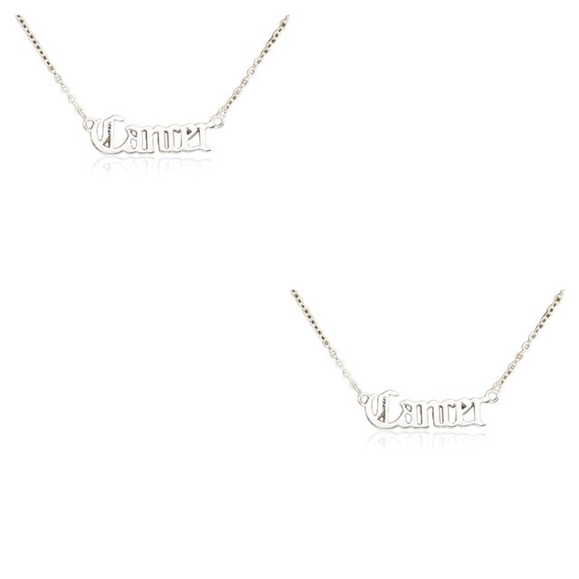 Qarigey Doce signos del zodiaco amistad collar cómodo exquisito con tarjeta de exhibición joyería cadena colgante Libra oro Type3 NO3
