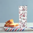 thumbnail image 3 of 20 oz Strawberry Cow Print Tumbler - Insulated Skinny Cup with Straw & Lid, Cute Cow Pattern Design - Ideal Birthday Gift for Women, Cow-Themed Decor Accessories, 3 of 6