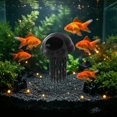 thumbnail image 4 of Jellyfish Shape Aquarium Cave Hideout with Feeder, 1Pc Betta Fish Shelter Ornament with 3Pcs Suction Cups, Fish Tank Accessories, Floating Fish Tank Decorations for Shrimp Small Fish Fry, 4 of 4