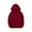 Wine, variant on Mercatoo Boys Girls Solid Soft Hooded Sweatshirt Classic Oversized Hoodies Loose Pullover Sweatshirts with Pocket for Kids