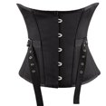 thumbnail image 2 of Elainilye Fashion Corset Tops for Women Sexy Vintage Gothic Party Floral Lace Up Slim Corset Bustier Tube Tops Shapewear,Black, 2 of 6