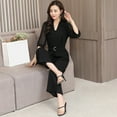 thumbnail image 2 of Pantalon Large Taille Haute Noir pour Femmes Mode une-Pièce (TG), 2 of 10