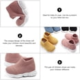 thumbnail image 2 of 1 par de prewalkers para bebés, suaves y antideslizantes, para prewalkers, adorables zapatos tejidos para bebés, 2 of 5