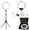 Blanc, variante sur Yidoblo Bague Lumineuse DEL à Intensité Réglable 18 Pouces96W FD-480II pour Cellulaire, Selfie, Diffusion Web