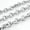 Silver,8mm, variant on Huge 8/11/13/15mm Stainless Steel Rolo Oval Link Mens Chain Necklace or Bracelet-Black Tone-15mm-18inch or 45cm