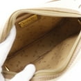 thumbnail image 6 of Pre-Owned Christian Dior CD logo shoulder bag, vintage PVC, made in France, beige,... (Fair), 6 of 13