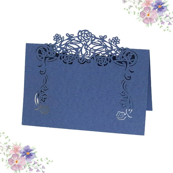 HOOWIFFY Iridescent Table Name Cards for Weddings and Gatherings 50Pcs