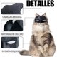 thumbnail image 3 of Máscara de murciélago y gato, 2 piezas, máscara de murciélago y gato de cabeza completa para cosplay, sombrero estilo murciélago para Halloween para gatos, accesorios divertidos y creativos para disfr, 3 of 5