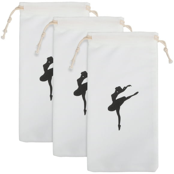 Bolsas de almacenamiento con cordón, bolsas portátiles para zapatos de Ballet, bolsas de baile para niñas, bolsas de almacenamiento para zapatos, 3 uds.