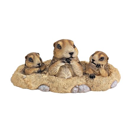 Burrowing Buddies Garden Gophers Statue