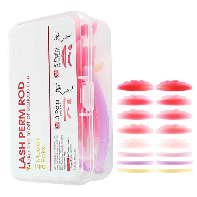 8 Paires de Coussinets de Levage de Cils Tiges Perm Cils Coussinets en Silicone Réutilisables Perming Coussinets de Protection Curler pour un Levage de Cils Parfait et Durable