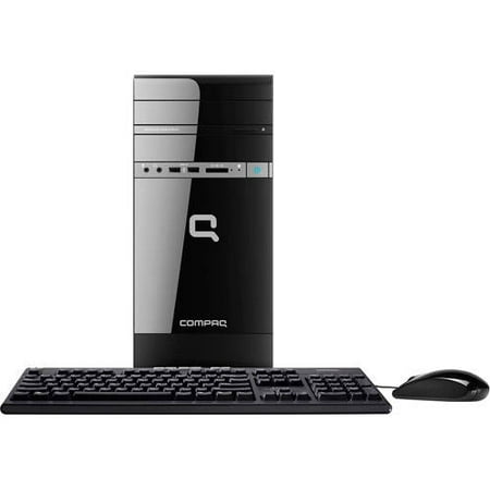 Compaq Black CQ2723w Desktop PC with AMD E1-1200 Accelerated Processor, 4GB Memory, 500GB Hard Drive and Windows 7 Home Premium (Monitor Not Included)