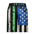 thumbnail image 4 of WAENQINLA Mens American Flag USA Swim Trunks Big and Tall Patriotic Quick Dry Board Shorts with Pockets Summer Holiday Party Beach Shorts, 4 of 5