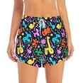 thumbnail image 2 of Balery Colorful Air Balloons1 Pantalones cortos deportivos para mujer con forro y dos bolsillos, elásticos, para entrenamiento, gimnasio, yoga-Medium, 2 of 7