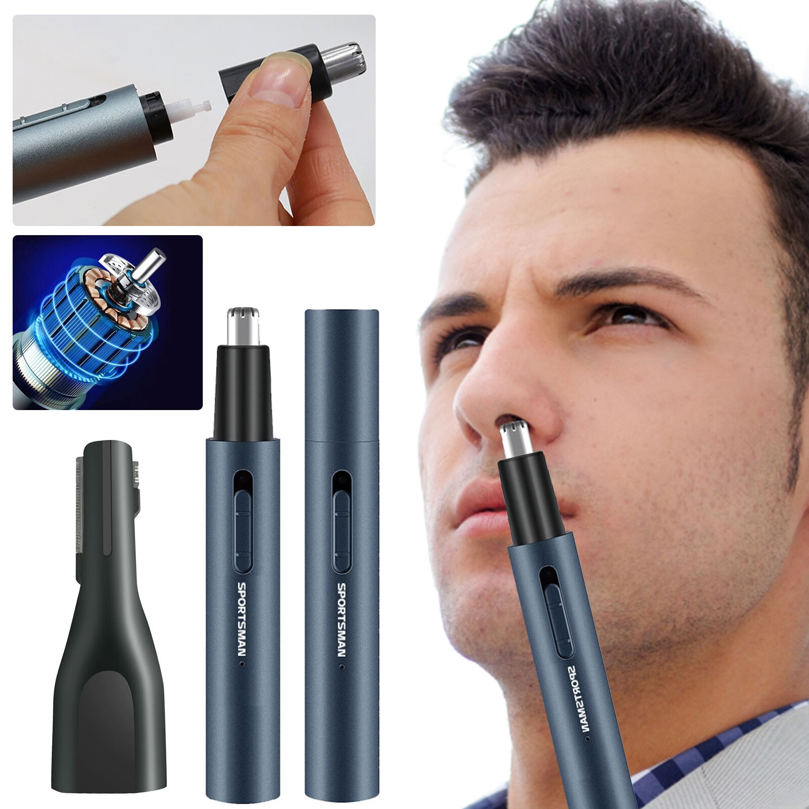 Ounabing Ear And Nose Hair Clipper Professional Eyebrow & Facial Hair