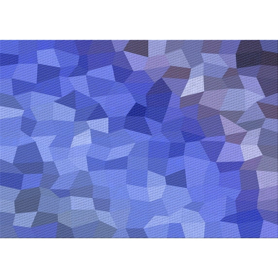 Ahgly Company Indoor Rectangle Patterned Sky Blue Dress Blue Area Rugs, 5' x 8'