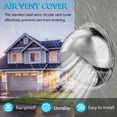 thumbnail image 3 of HAN'KITCHEN'LON'S Stainless Steel 4-Inch Dryer Vent Cover, Round Exhaust Grill For Wall Ventilation, Durable And Efficient, 3 of 8