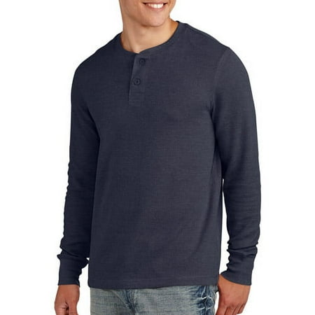Big and Tall Men's Long Sleeve Thermal Henley