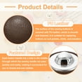 thumbnail image 4 of Uxcell 25pcs PU Leather Covered Button 15mm Aluminum Shank Round Button, Brown, 4 of 7