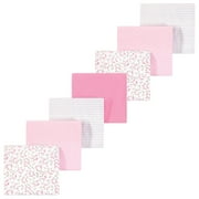 Luvable Friends Hudson Baby Flannel Receiving Blankets 7pk, Blossom Pink