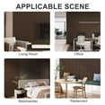thumbnail image 6 of 4 Packs 94.5” x 5.7” Solid Wood Panels for Wall, Acoustic Wood Slat Wall Panels for Interior Wall Decor，TV Background, Living Room, 6 of 7
