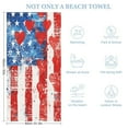 thumbnail image 2 of 4th of July Microfiber Beach Towel Lightweight 63''x32'' Oversized Extra Large Towels Quick Dry for Travel Pool Yoga Gym Sports Accessories Vacation Essential, 2 of 7