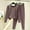 Coffee, variant on BLTIBY Thermal Underwear Set for Women Long Johns Soft Warm Winter Fitted U Neck Top & Bottom Base Layer Sleepwear Sets for Cold Weather Green L