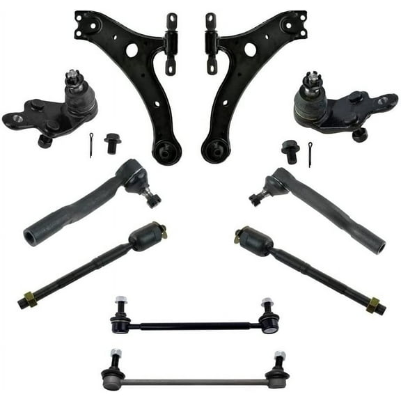 TRQ 10pc Steering Suspension Kit Control Arms Outer Tie Rods Sway Bar End Links Fits select: 2010-2012 LEXUS ES