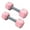 Pink, variant on 1 Pair Mini Dumbbells Workout Dumbbells Safe Silicone Hand Weights Dumbbell Toy Fitness Physical Development