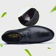thumbnail image 6 of Tawop Mens Dress Shoes Faux Leather Casual Comfy Fashion Lace Up Oxfords Black Size:5.5, 6 of 9
